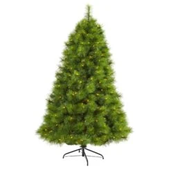 6’ Green Scotch Pine Artificial Christmas Tree With 300 Clear LED Lights 10 6’ Green Scotch Pine Artificial Christmas Tree With 300 Clear LED Lights -Artificial Trees Store artificial 6 green scotch pine artificial christmas tree with 300 clear led lights nearly natural 196958