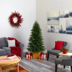 6' Manchester Fir Artificial Christmas Tree In Decorative Planter With 350 Clear Warm (Multifunction) LED Lights And 504 Bendable Branches -Artificial Trees Store artificial 6 manchester fir artificial christmas tree in decorative planter with 350 clear warm multifunction led lights and 504 bendable branches nearly natural 339341