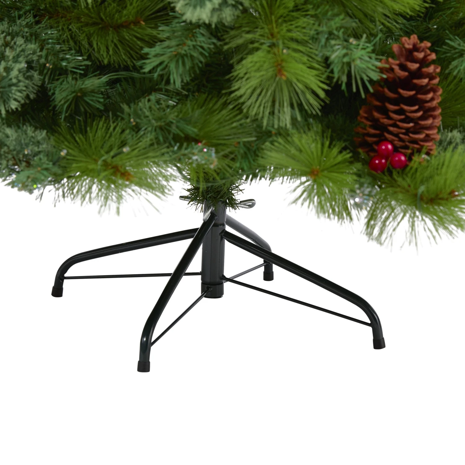 6’ Montana Mixed Pine Artificial Christmas Tree With Pine Cones, Berries And 350 Clear LED Lights 4 6’ Montana Mixed Pine Artificial Christmas Tree With Pine Cones, Berries And 350 Clear LED Lights - Image 4