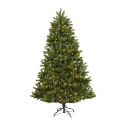 6’ New Haven Spruce “Natural Look” Artificial Christmas Tree With 350 LED Lights