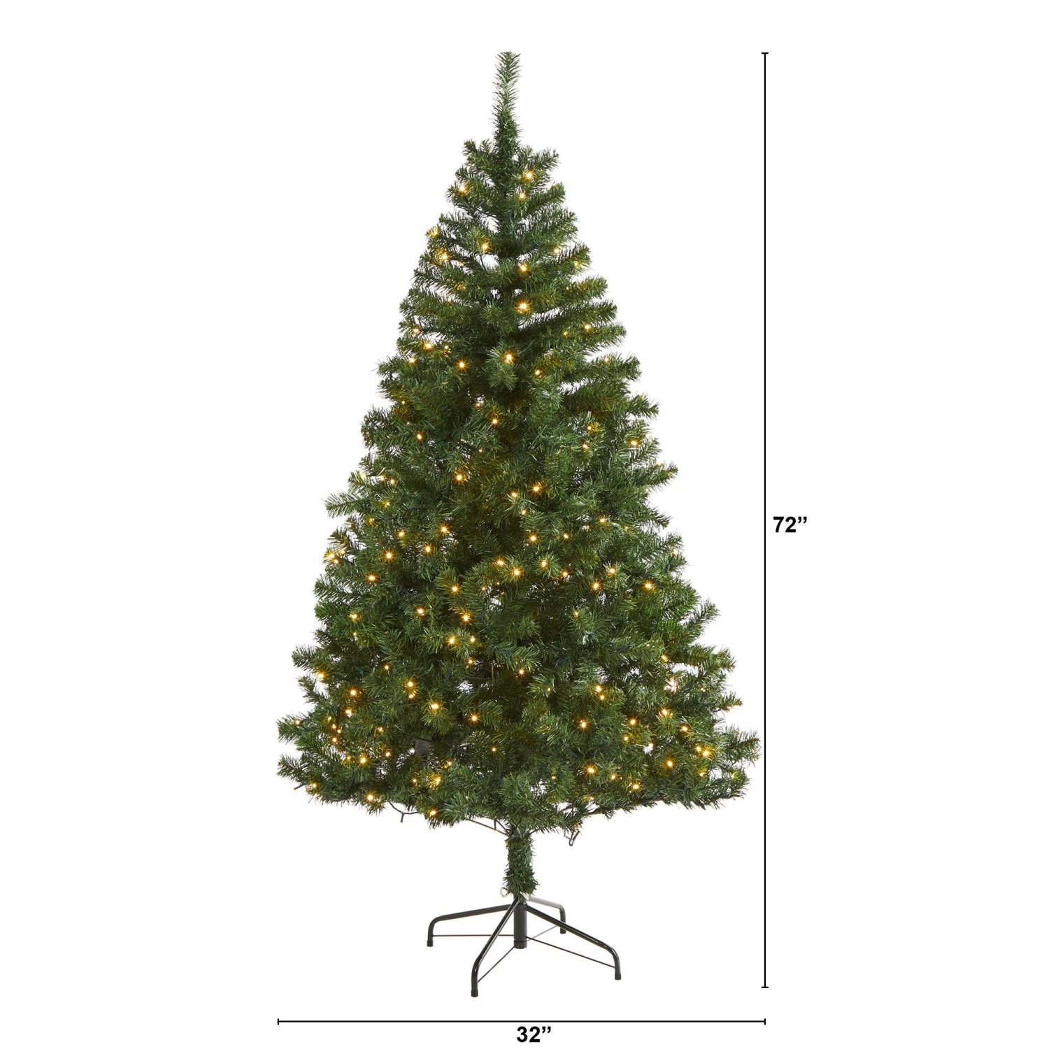 6' Northern Tip Pine Artificial Christmas Tree With 250 Clear LED Lights 2 6' Northern Tip Pine Artificial Christmas Tree With 250 Clear LED Lights - Image 2