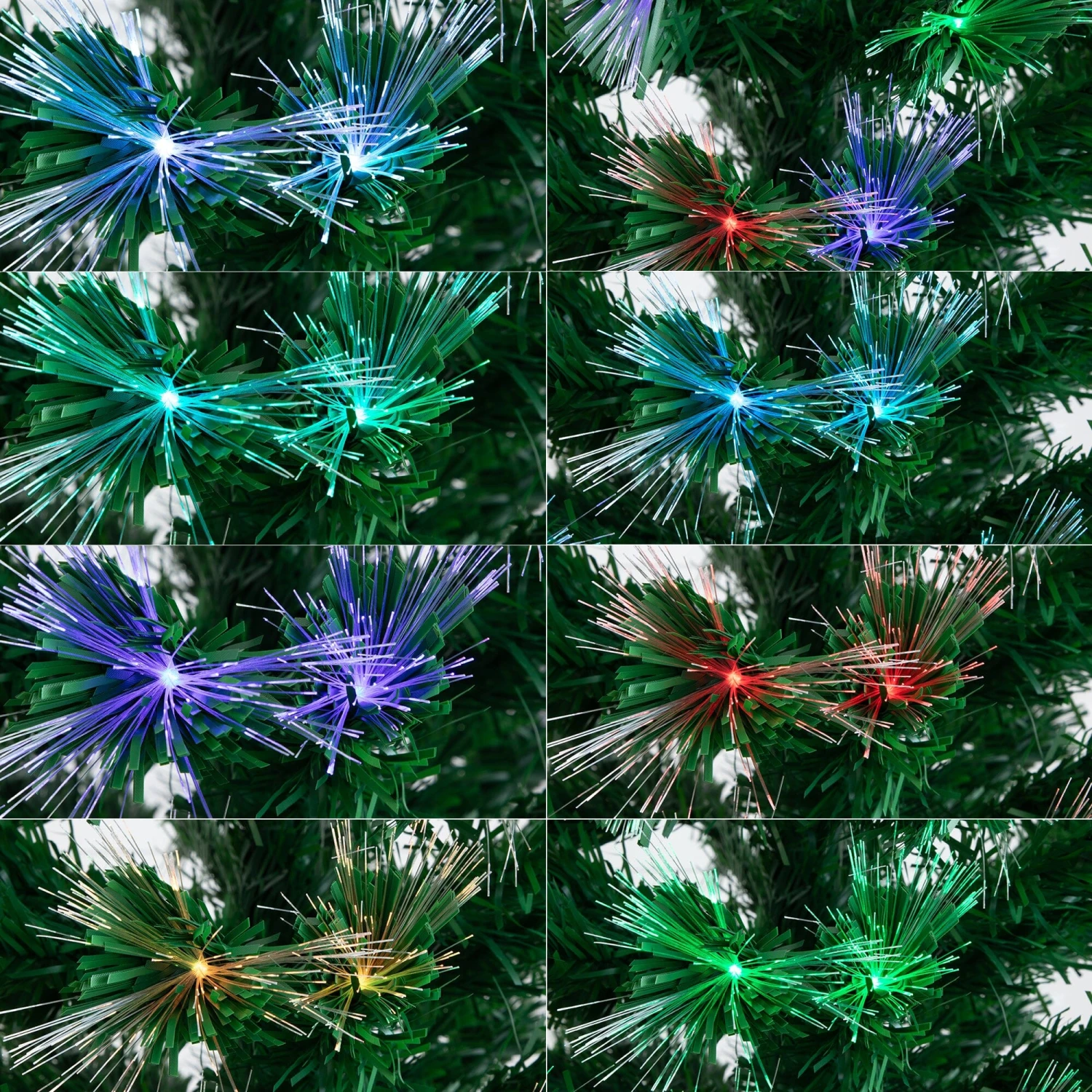 6' Pre-Lit Fiber Optic Artificial Christmas Tree With 220 Colorful LED And Remote Control Show 7 6' Pre-Lit Fiber Optic Artificial Christmas Tree With 220 Colorful LED And Remote Control Show - Image 7