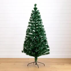 6' Pre-Lit Fiber Optic Artificial Christmas Tree With 220 Colorful LED And Remote Control Show 17 6' Pre-Lit Fiber Optic Artificial Christmas Tree With 220 Colorful LED And Remote Control Show -Artificial Trees Store artificial 6 pre lit fiber optic artificial christmas tree with 220 colorful led and remote control show nearly natural 619471