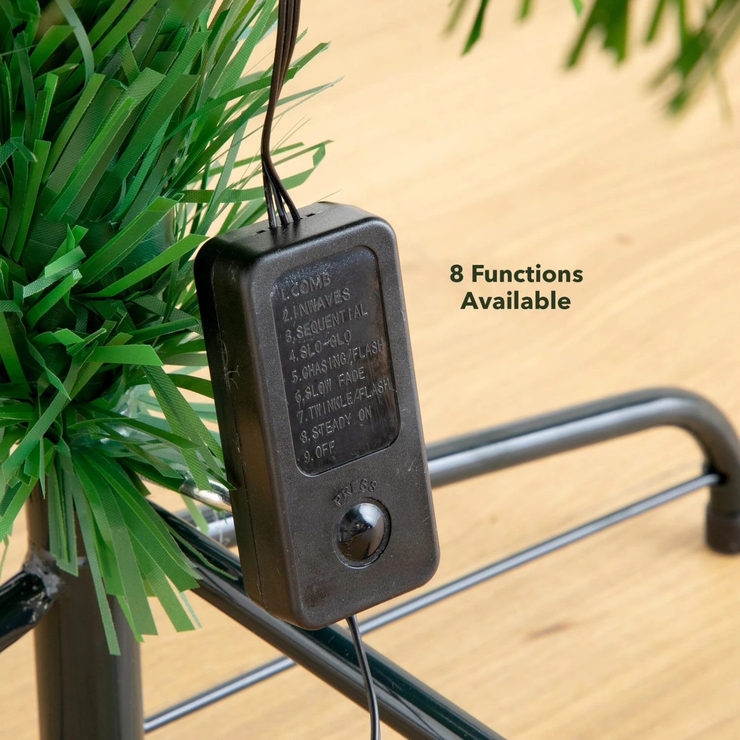 6' Pre-Lit Fiber Optic Artificial Christmas Tree With 220 Colorful LED Lights 8 6' Pre-Lit Fiber Optic Artificial Christmas Tree With 220 Colorful LED Lights - Image 8