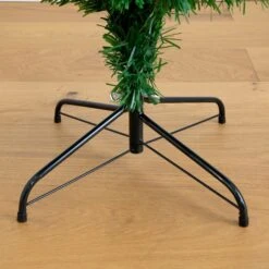 6' Slim Pre-Lit Fiber Optic Artificial Christmas Tree With 282 Colorful LED Lights -Artificial Trees Store artificial 6 slim pre lit fiber optic artificial christmas tree with 282 colorful led lights nearly natural 279819