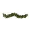 6' Snow Tipped Artificial Christmas Garland With 50 Warm White LED Lights And Berries