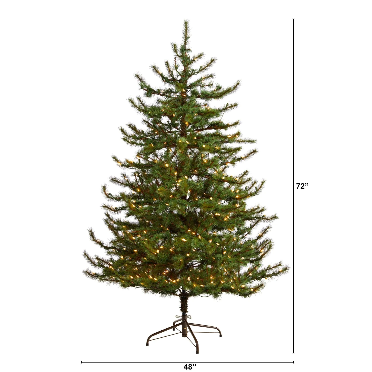6’ Vancouver Mountain Pine Artificial Christmas Tree With 350 Clear Lights And 1332 Bendable Branches 2 6’ Vancouver Mountain Pine Artificial Christmas Tree With 350 Clear Lights And 1332 Bendable Branches - Image 2