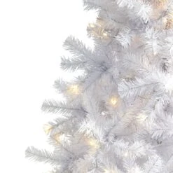 6’ White Artificial Christmas Tree With 680 Bendable Branches And 250 Clear LED Lights 11 6’ White Artificial Christmas Tree With 680 Bendable Branches And 250 Clear LED Lights -Artificial Trees Store artificial 6 white artificial christmas tree with 680 bendable branches and 250 clear led lights nearly natural 313725