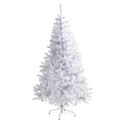 6’ White Artificial Christmas Tree With 680 Bendable Branches And 250 Clear LED Lights 10 6’ White Artificial Christmas Tree With 680 Bendable Branches And 250 Clear LED Lights -Artificial Trees Store artificial 6 white artificial christmas tree with 680 bendable branches and 250 clear led lights nearly natural 986380