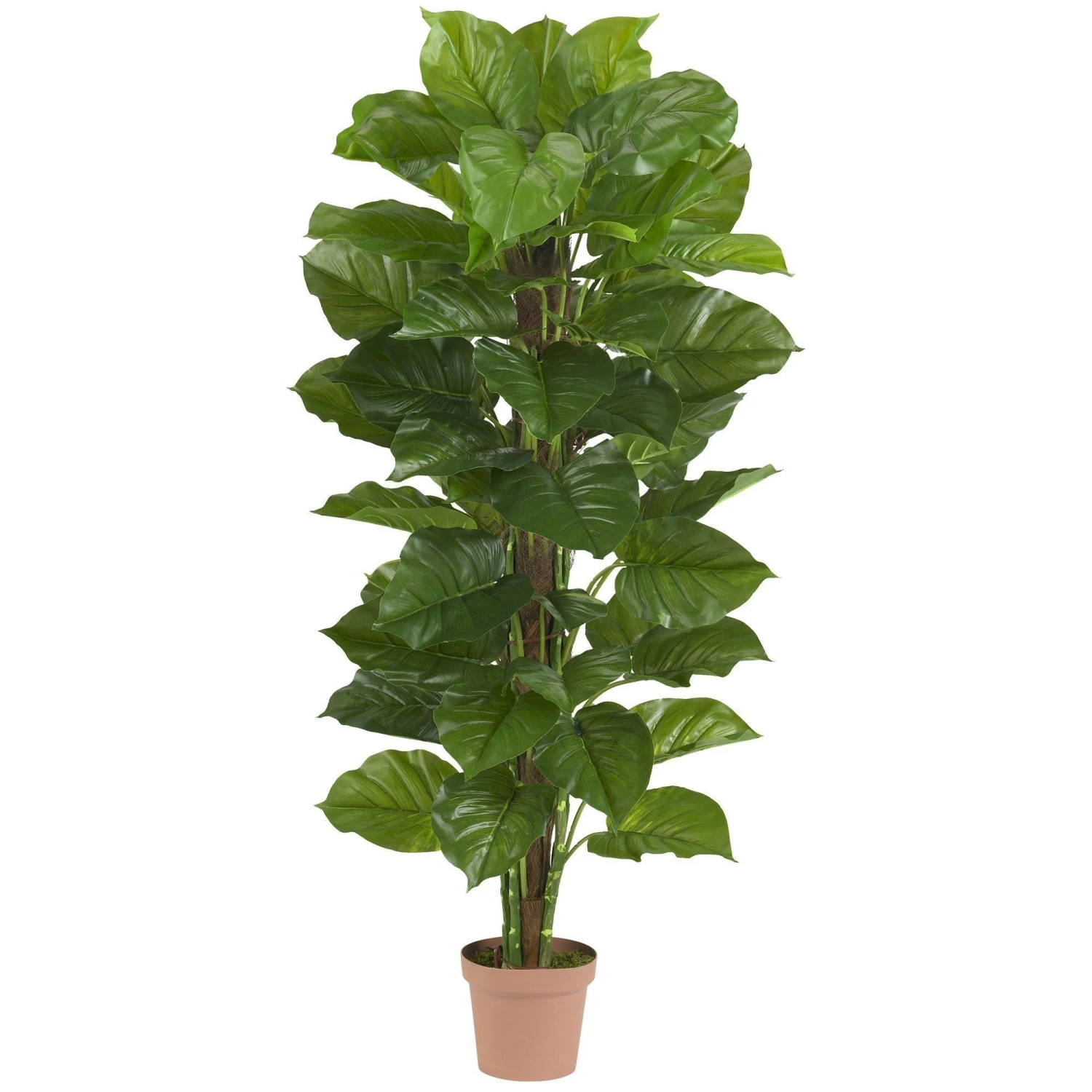 63" Artificial Large Leaf Philodendron Silk Plant (Real Touch)" 1 63" Artificial Large Leaf Philodendron Silk Plant (Real Touch)"