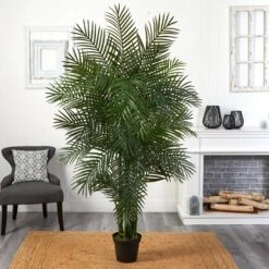6.5' Areca Palm UV Resistant (Indoor/Outdoor) -Artificial Trees Store artificial 65 areca palm uv resistant indooroutdoor nearly natural 860629