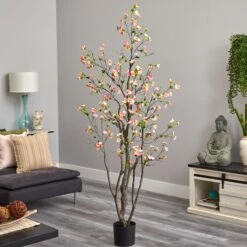 6.5’ Cherry Blossom Artificial Tree -Artificial Trees Store artificial 65 cherry blossom artificial tree nearly natural 766846