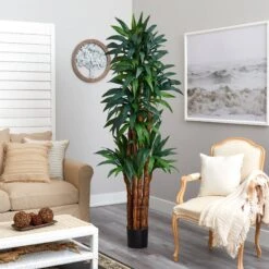 6.5’ Dracaena Tree -Artificial Trees Store artificial 65 dracaena tree nearly natural 662625
