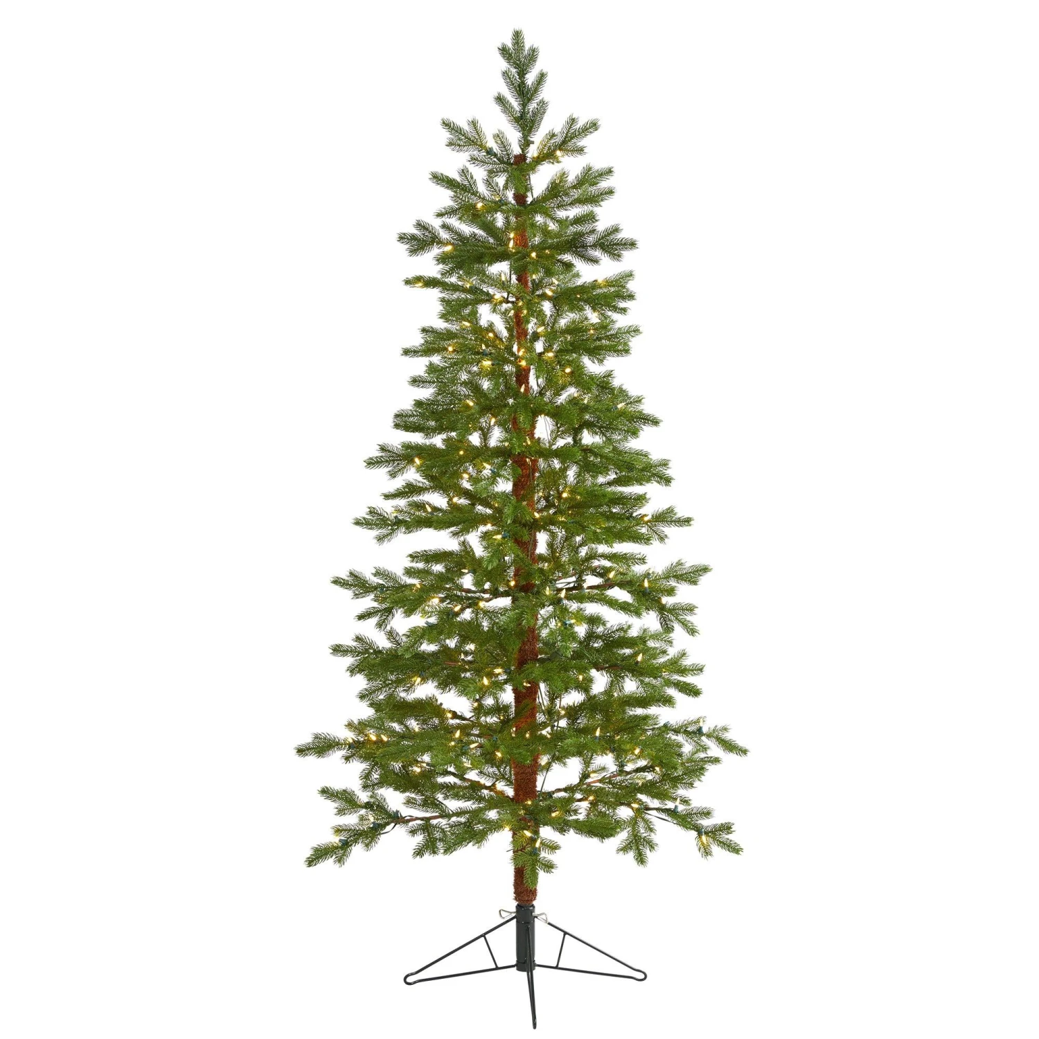 6.5' Fairbanks Fir Artificial Christmas Tree With 250 Clear Warm (Multifunction) LED Lights And 208 Bendable Branches 1 6.5' Fairbanks Fir Artificial Christmas Tree With 250 Clear Warm (Multifunction) LED Lights And 208 Bendable Branches