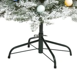 6.5' Flocked British Columbia Mountain Fir Artificial Christmas Tree With 75 Multi Color Globe Bulbs And 679 Bendable Branches 10 6.5' Flocked British Columbia Mountain Fir Artificial Christmas Tree With 75 Multi Color Globe Bulbs And 679 Bendable Branches -Artificial Trees Store artificial 65 flocked british columbia mountain fir artificial christmas tree in decorative planter with 75 m nearly natural 191255