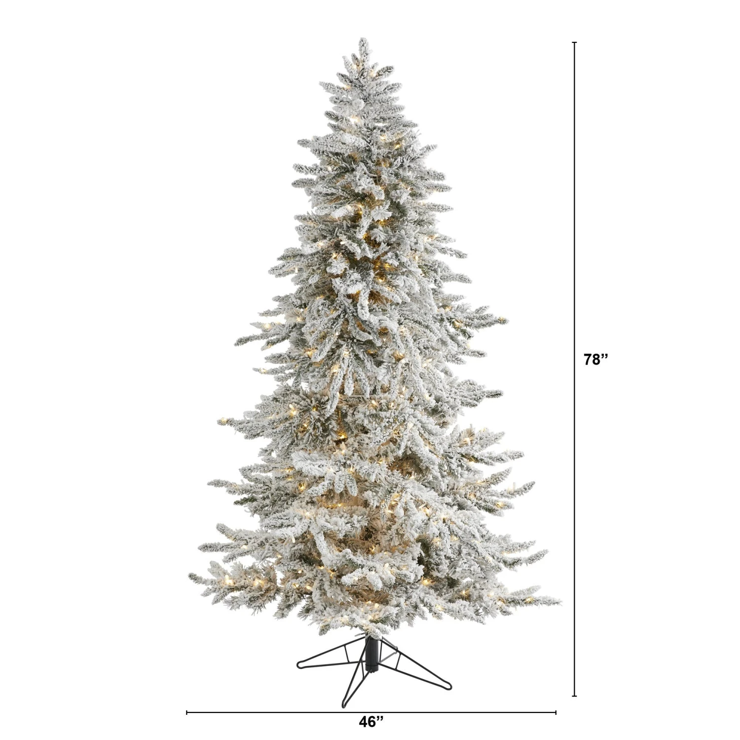 6.5' Flocked Grand Northern Rocky Fir Artificial Christmas Tree 2 6.5' Flocked Grand Northern Rocky Fir Artificial Christmas Tree - Image 2
