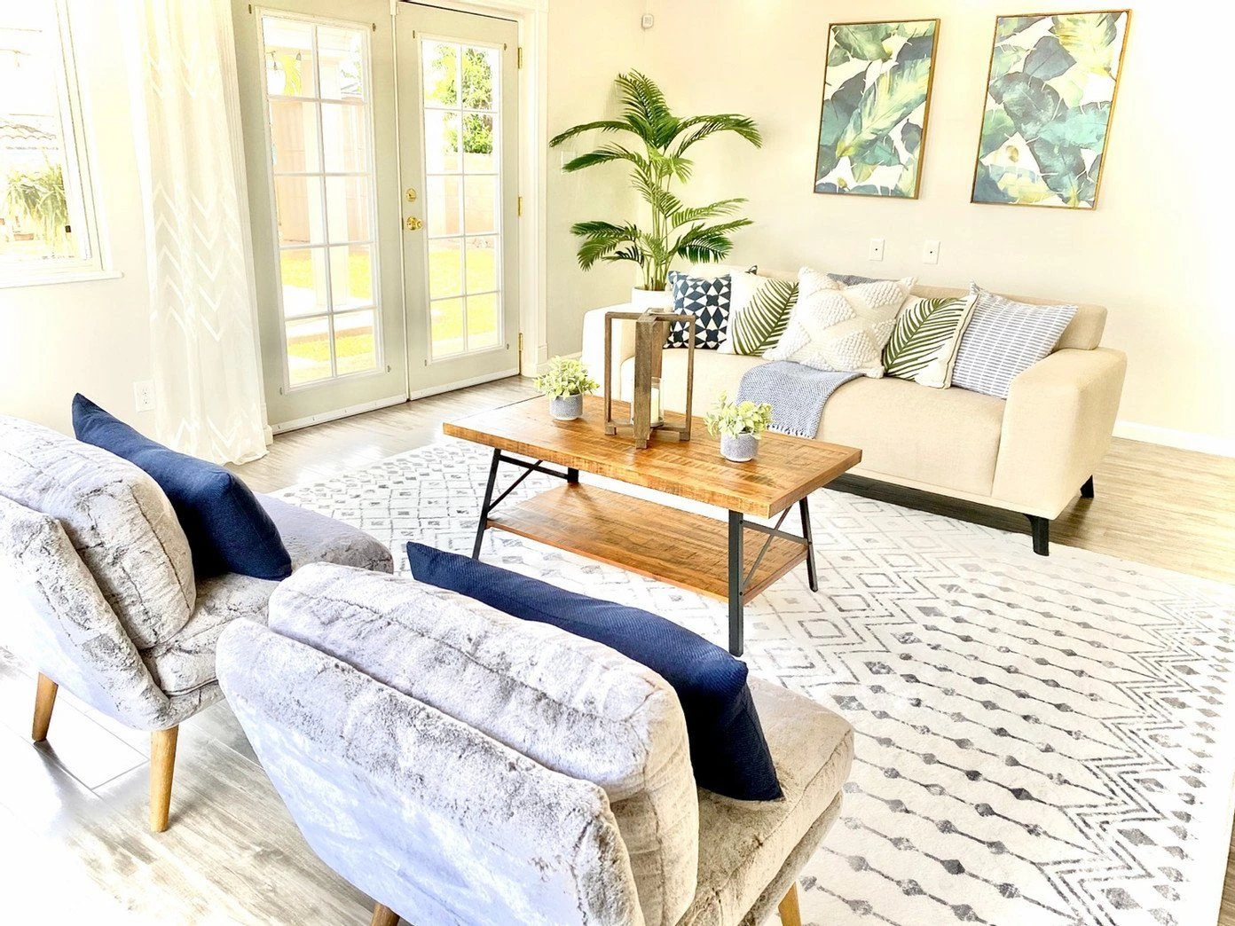 6.5' Golden Cane Artificial Palm Tree 6 6.5' Golden Cane Artificial Palm Tree - Image 6