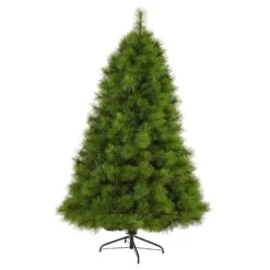 6.5’ Green Scotch Pine Artificial Christmas Tree With 350 Clear LED Lights -Artificial Trees Store artificial 65 green scotch pine artificial christmas tree with 350 clear led lights nearly natural 289673