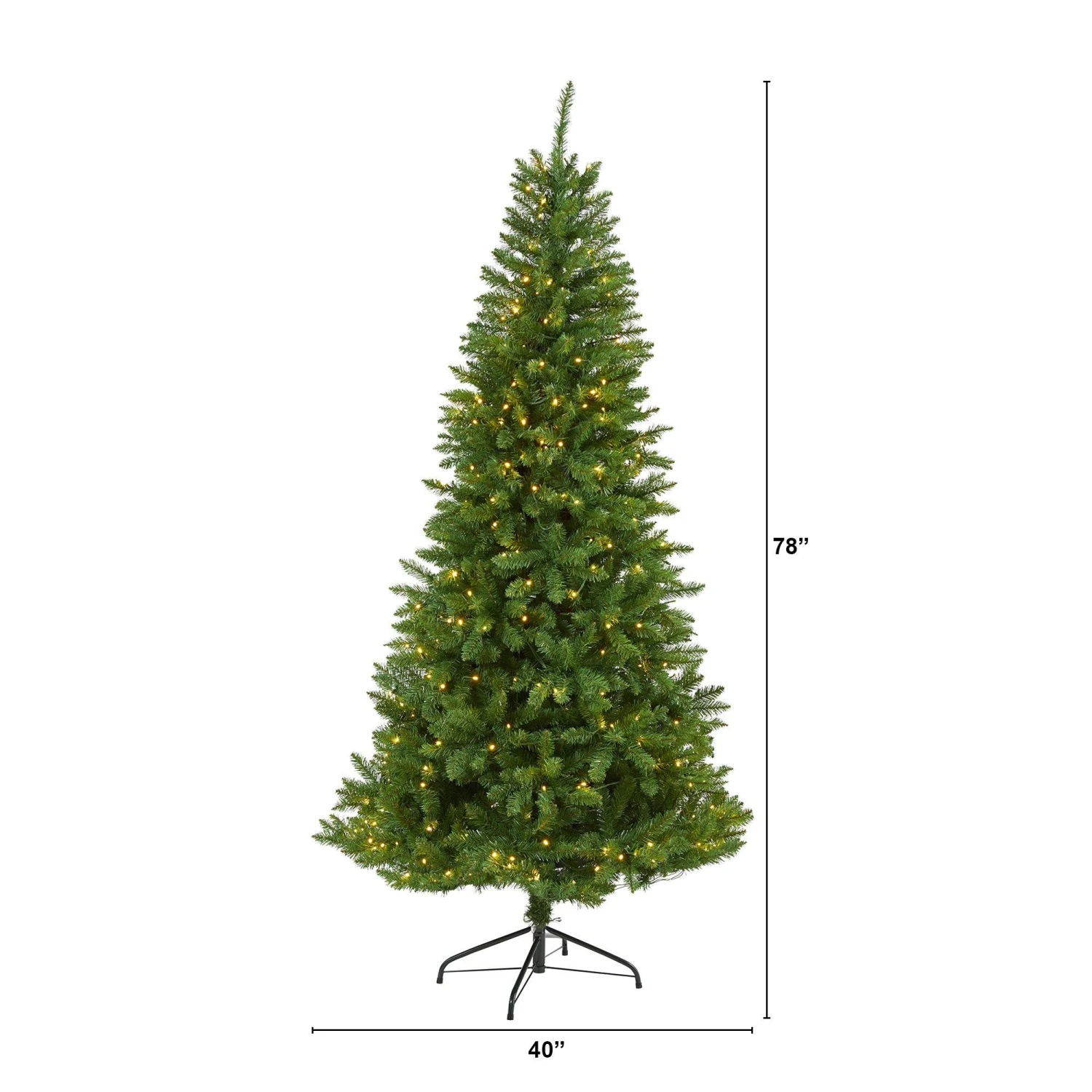 6.5’ Green Valley Fir Artificial Christmas Tree With 350 Clear LED Lights 1125 Bendable Branches 2 6.5’ Green Valley Fir Artificial Christmas Tree With 350 Clear LED Lights 1125 Bendable Branches - Image 2