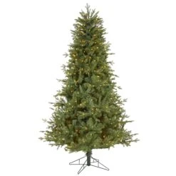 6.5' New Hampshire Spruce Artificial Christmas Tree With 500 Warm White Lights And 1074 Bendable Branches