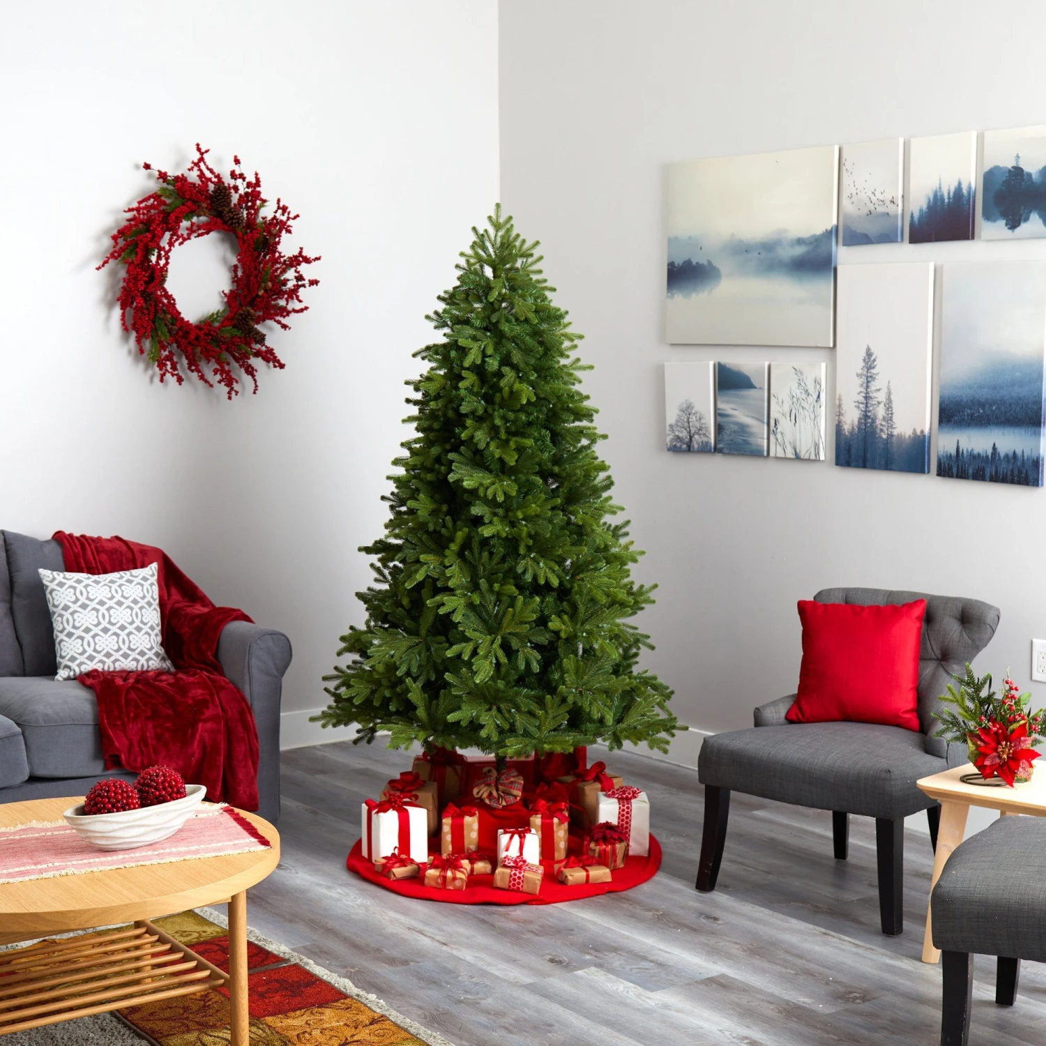 6.5’ Washington Fir Artificial Christmas Tree With 400 Clear Lights And 1110 Bendable Branches 7 6.5’ Washington Fir Artificial Christmas Tree With 400 Clear Lights And 1110 Bendable Branches - Image 7