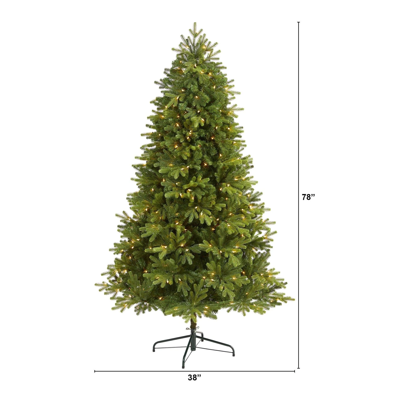 6.5’ Washington Fir Artificial Christmas Tree With 400 Clear Lights And 1110 Bendable Branches 2 6.5’ Washington Fir Artificial Christmas Tree With 400 Clear Lights And 1110 Bendable Branches - Image 2