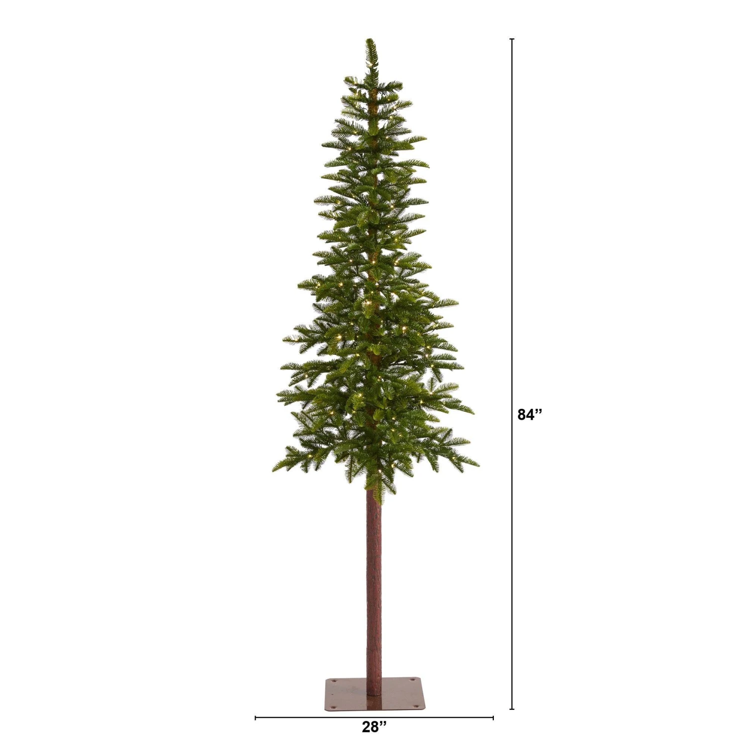 7’ Alaskan Alpine Artificial Christmas Tree With 150 Clear Microdot (Multifunction) LED Lights And 165 Bendable Branches 2 7’ Alaskan Alpine Artificial Christmas Tree With 150 Clear Microdot (Multifunction) LED Lights And 165 Bendable Branches - Image 2