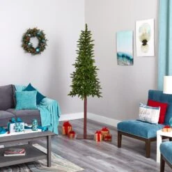 7’ Alaskan Alpine Artificial Christmas Tree With 150 Clear Microdot (Multifunction) LED Lights And 165 Bendable Branches 13 7’ Alaskan Alpine Artificial Christmas Tree With 150 Clear Microdot (Multifunction) LED Lights And 165 Bendable Branches -Artificial Trees Store artificial 7 alaskan alpine artificial christmas tree with 150 clear microdot multifunction led lights and 165 bendable branches nearly natural 690079