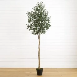7’ Artificial Olive Tree -Artificial Trees Store artificial 7 artificial olive tree tree nearly natural 975541
