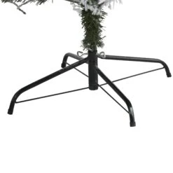 7' Flocked White River Mountain Pine Artificial Christmas Tree With Pinecones And 350 LED Lights -Artificial Trees Store artificial 7 flocked white river mountain pine artificial christmas tree with pinecones and 350 led lights nearly natural 685474