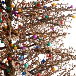 7' Frosted Berry Twig Christmas Tree With 450 Multicolored Gum Ball LED Lights And 1192 Bendable Branches 12 7' Frosted Berry Twig Christmas Tree With 450 Multicolored Gum Ball LED Lights And 1192 Bendable Branches -Artificial Trees Store artificial 7 frosted berry twig tree with 450 multicolored gum ball led lights and 1192 bendable branches nearly natural 729302