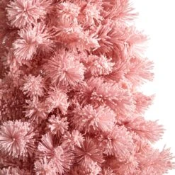7' Holiday Pink Cashmere Christmas Tree With 300 Lights And 599 Bendable Branches -Artificial Trees Store artificial 7 holiday pink cashmere christmas tree with 300 led lights and 599 bendable branches nearly natural 118197