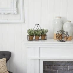 7” Mini Jade Garden Artificial Plant In Hanging Planter -Artificial Trees Store artificial 7 mini jade garden artificial plant in hanging planter nearly natural 191696