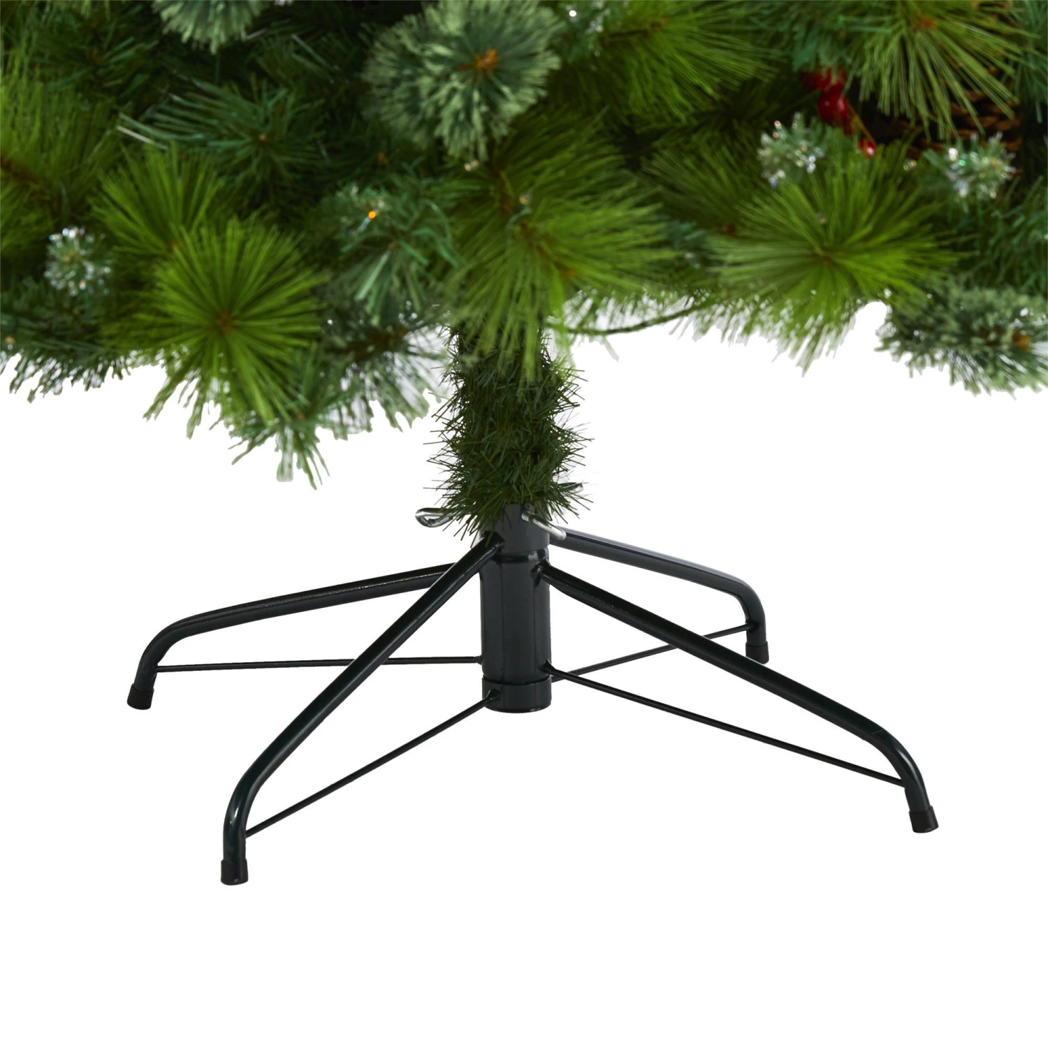 7’ Montana Mixed Pine Artificial Christmas Tree With Pine Cones, Berries And 500 Clear LED Lights 4 7’ Montana Mixed Pine Artificial Christmas Tree With Pine Cones, Berries And 500 Clear LED Lights - Image 4