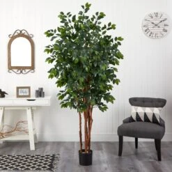 7’ Sakaki Silk Tree -Artificial Trees Store artificial 7 sakaki silk tree nearly natural 640648