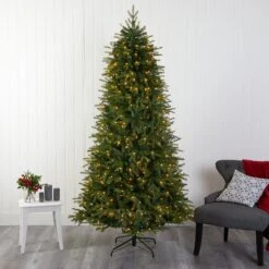7’ Vancouver Fir “Natural Look” Artificial Christmas Tree With 500 Clear LED Lights And 2542 Bendable Branches -Artificial Trees Store artificial 7 vancouver fir natural look artificial christmas tree with 500 clear led lights and 2542 bendable branches nearly natural 270673