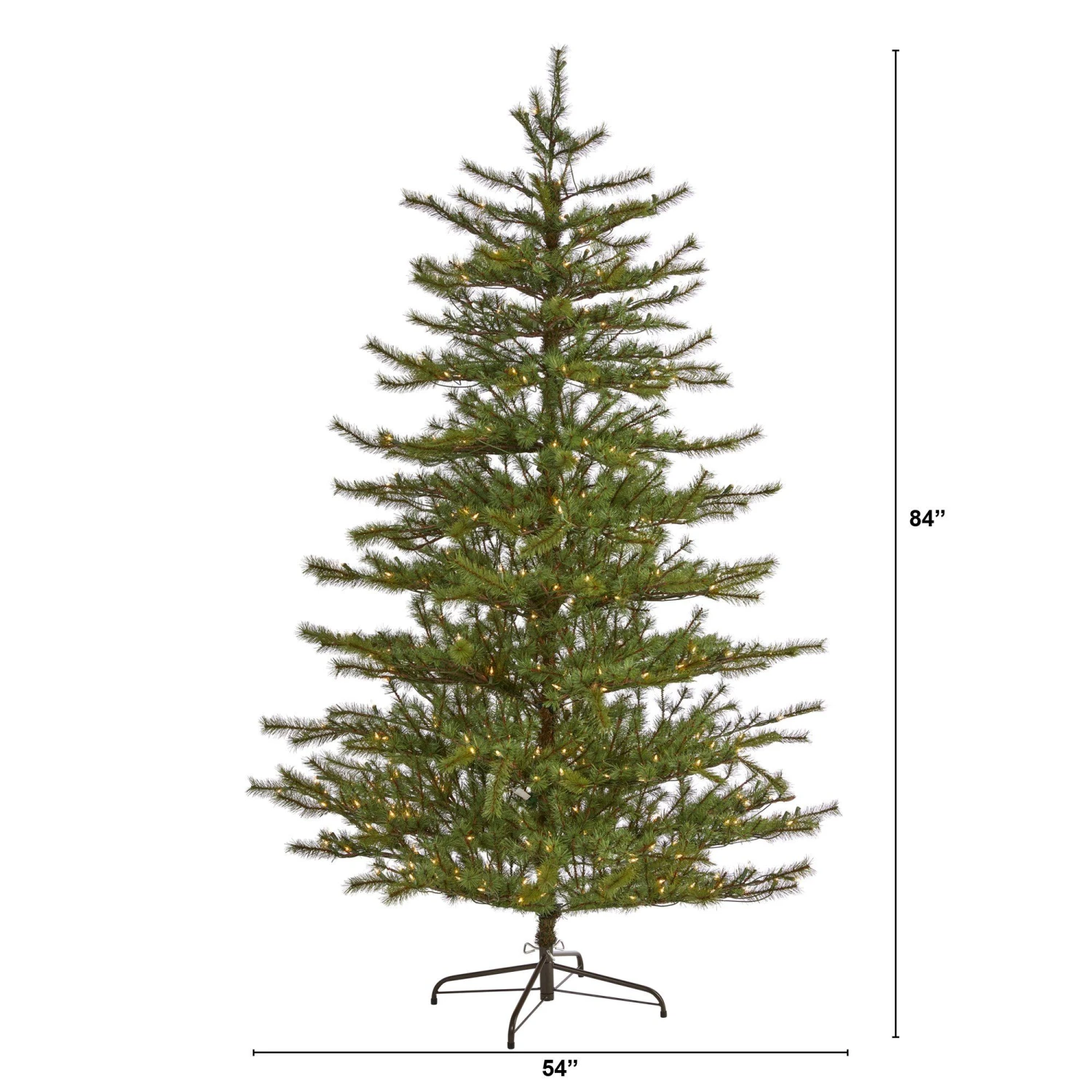 7’ Vancouver Mountain Pine Artificial Christmas Tree With 450 Clear Lights And 1762 Bendable Branches 2 7’ Vancouver Mountain Pine Artificial Christmas Tree With 450 Clear Lights And 1762 Bendable Branches - Image 2