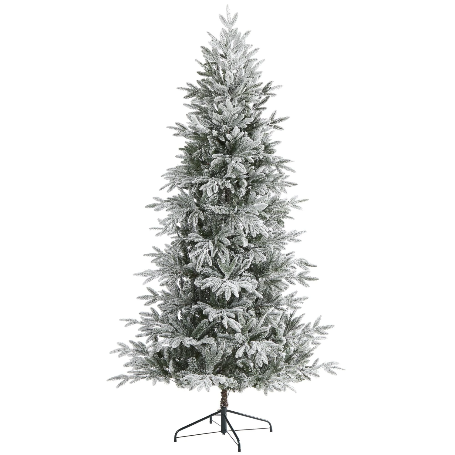 7.5’ Flocked Manchester Spruce Artificial Christmas Tree With 450 Lights And 949 Bendable Branches 3 7.5’ Flocked Manchester Spruce Artificial Christmas Tree With 450 Lights And 949 Bendable Branches - Image 3