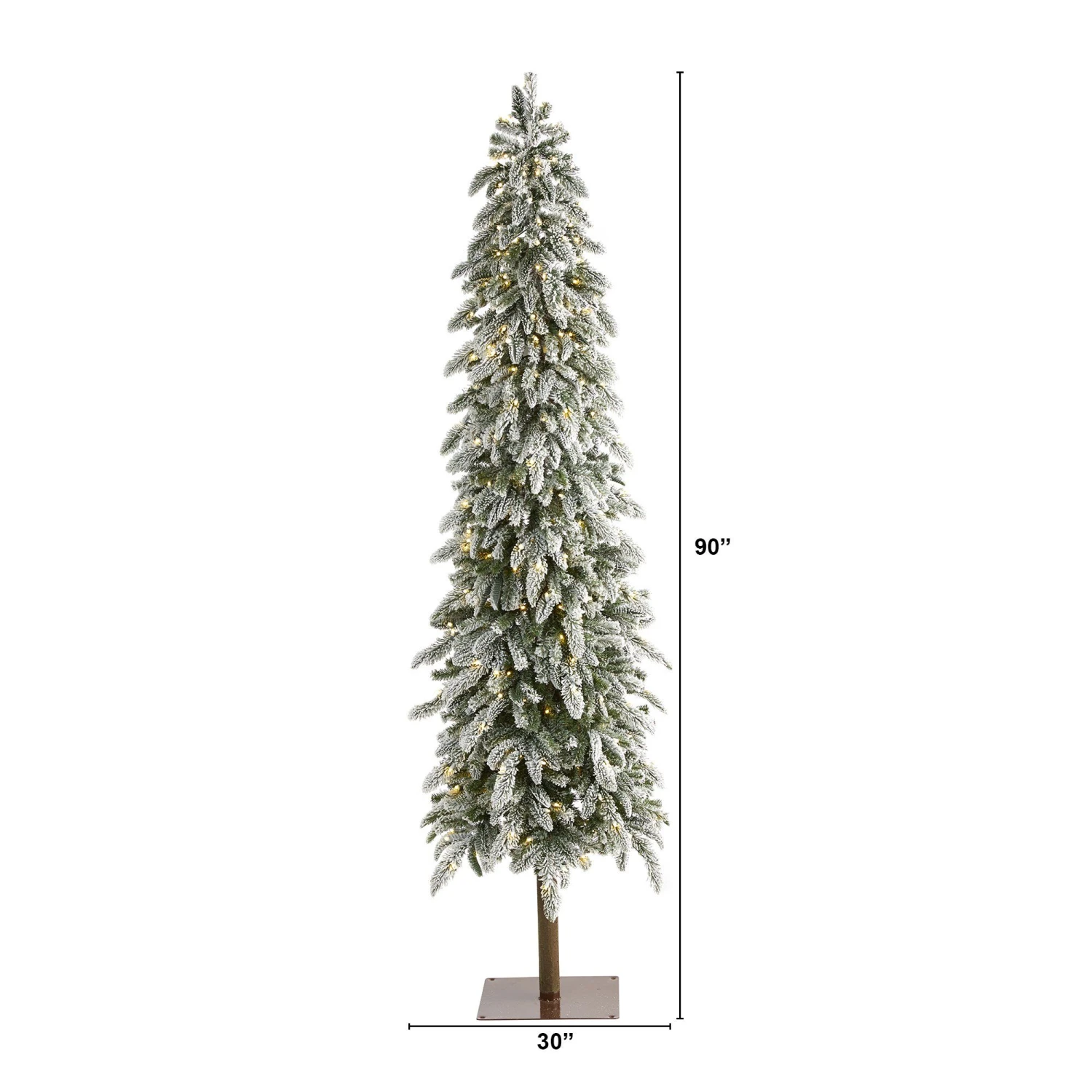 7.5’ Flocked Washington Alpine Artificial Christmas Tree 2 7.5’ Flocked Washington Alpine Artificial Christmas Tree - Image 2