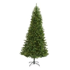 7.5’ Green Valley Fir Artificial Christmas Tree With 500 Clear LED Lights