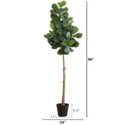 8’ Artificial Fiddle Leaf Fig Tree -Artificial Trees Store artificial 8 artificial fiddle leaf fig tree tree nearly natural 714115