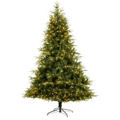 8’ Colorado Mountain Fir “Natural Look” Tree With 700 Multi LED Lights And 3560 Bendable Branches