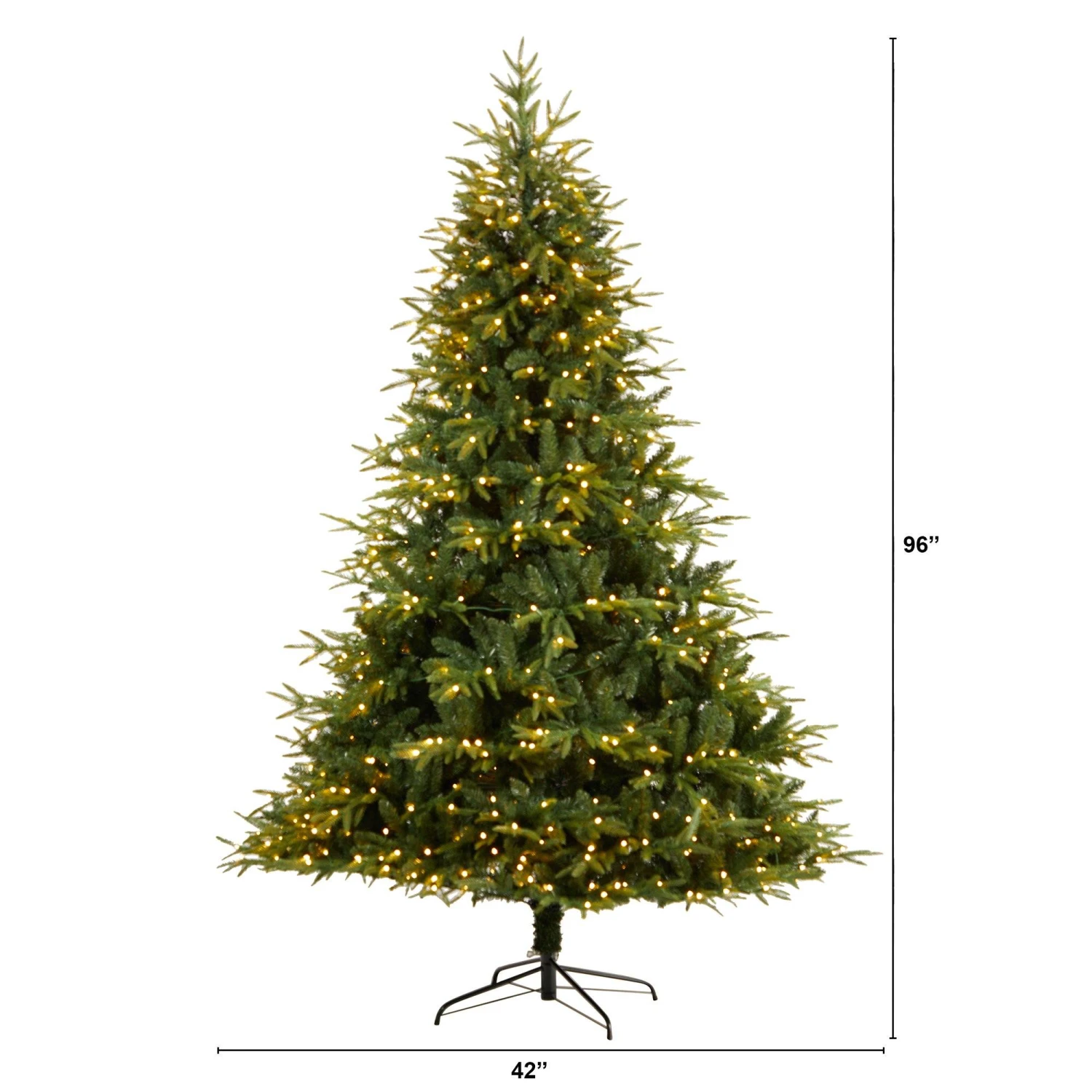 8’ Colorado Mountain Fir “Natural Look” Tree With 700 Multi LED Lights And 3560 Bendable Branches 2 8’ Colorado Mountain Fir “Natural Look” Tree With 700 Multi LED Lights And 3560 Bendable Branches - Image 2