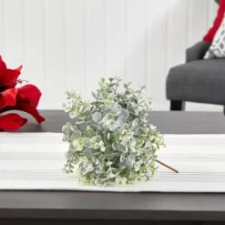 8” Frosted Eucalyptus Decorative Artificial Ball (Set Of 3) 5 8” Frosted Eucalyptus Decorative Artificial Ball (Set Of 3) -Artificial Trees Store artificial 8 frosted eucalyptus decorative artificial ball set of 3 nearly natural 400933