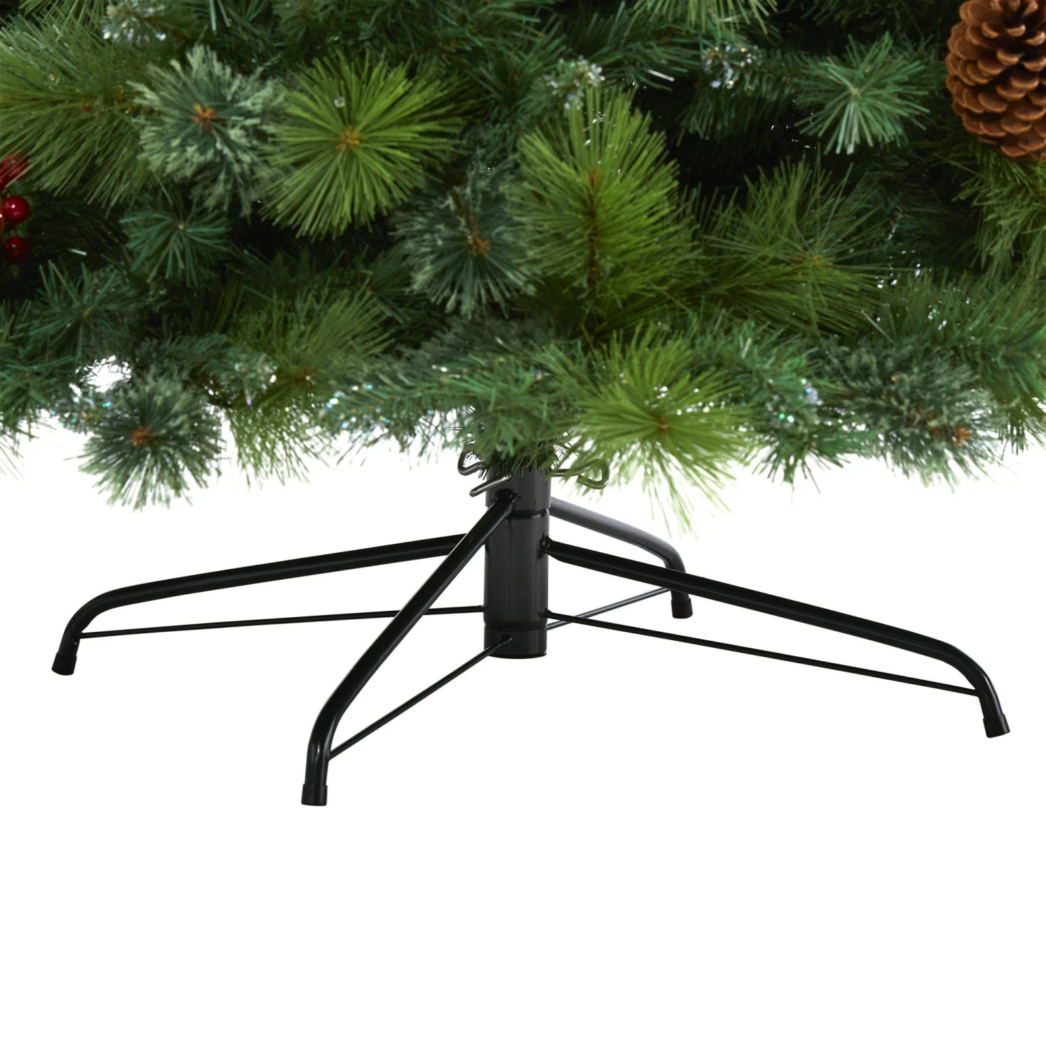 8’ Montana Mixed Pine Artificial Christmas Tree With Pine Cones, Berries And 700 Clear LED Lights 4 8’ Montana Mixed Pine Artificial Christmas Tree With Pine Cones, Berries And 700 Clear LED Lights - Image 4