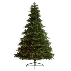 8’ South Carolina Spruce Christmas Tree With 700 White Warm Lights And 3412 Bendable Branches