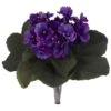 9” African Violet Artificial Plant (Set Of 6)