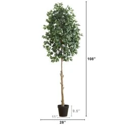 9’ Artificial Ficus Tree -Artificial Trees Store artificial 9 artificial ficus tree tree nearly natural 332452
