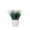 9" Artificial Grass Plant With Decorative Planter