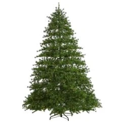 Artificial Trees Store 7 9’ Colorado Mountain Pine Artificial Christmas Tree With 650 Clear Lights, 3197 Bendable Branches And Pine Cones